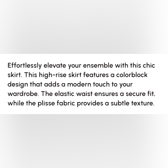 💙COPY💚Colorblock Plisse Skirt - Picture 4 of 6